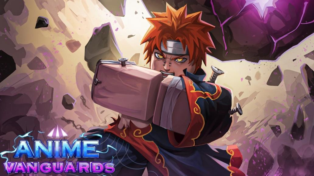 Discovery splash banner for Anime Vanguards Discord server