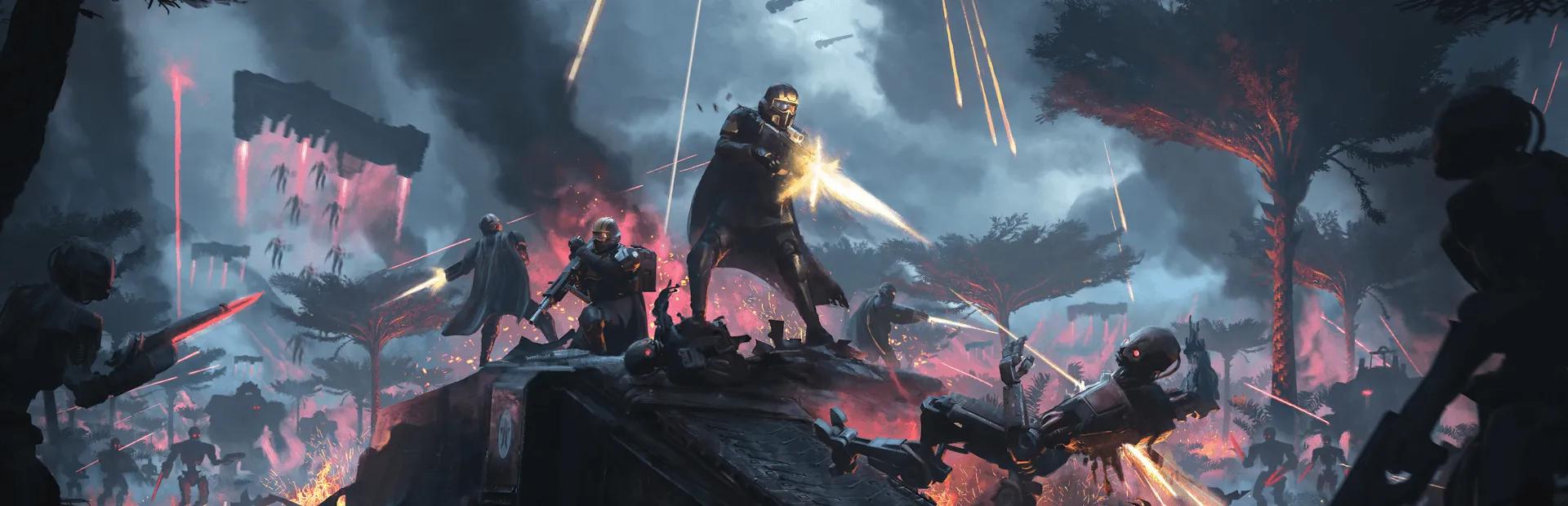 Discovery splash banner for Helldivers 2 Discord server