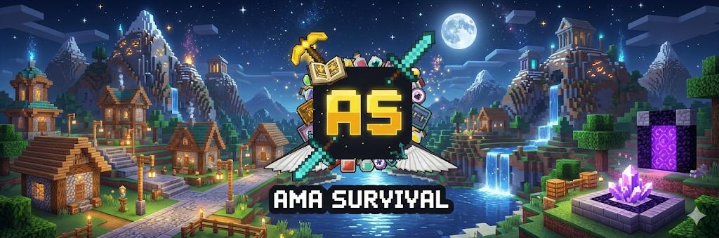 Discovery splash banner for 🔥〢 AmaSurvival Discord server