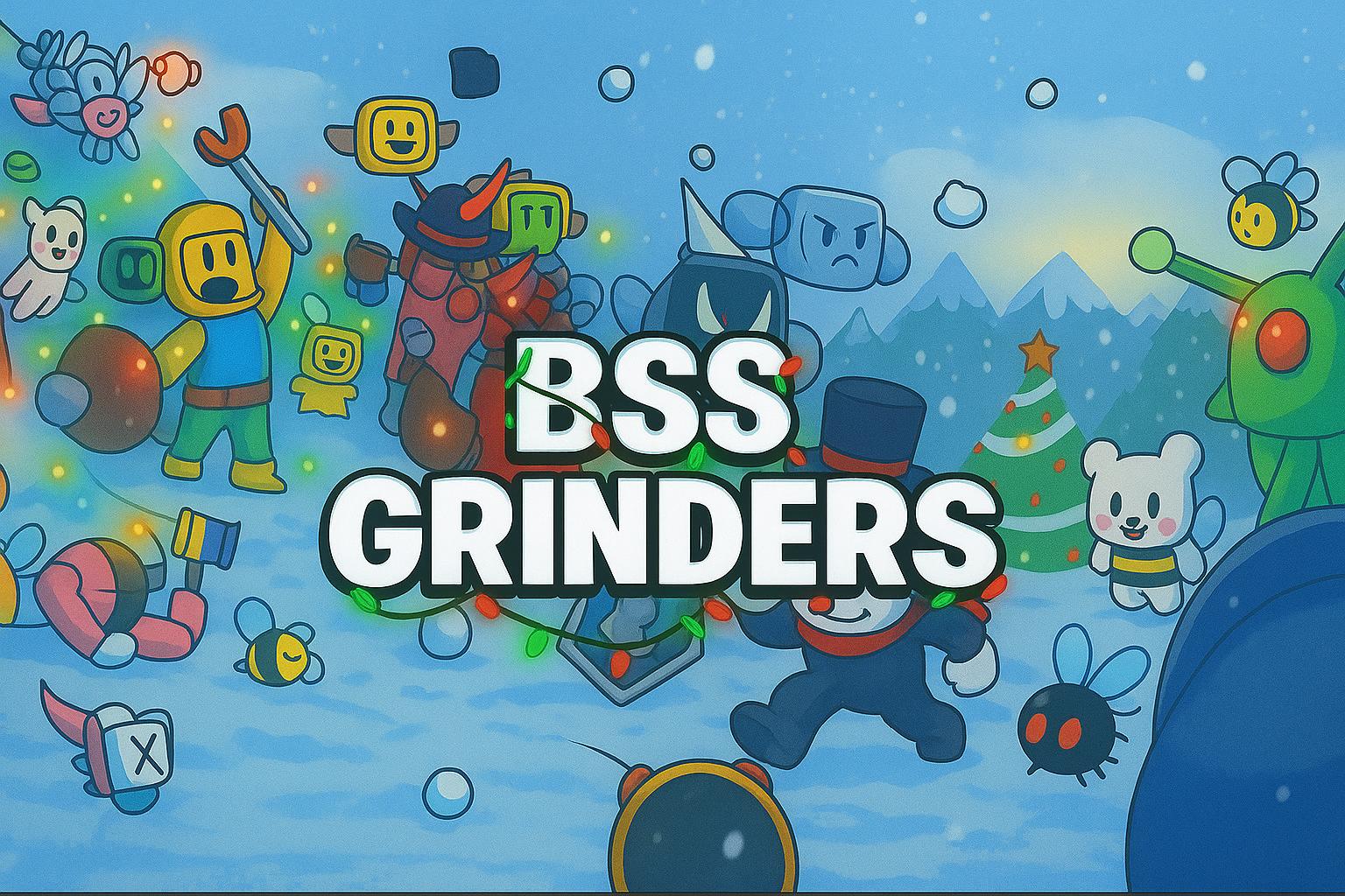 Discovery splash banner for BSS GRINDERS Discord server