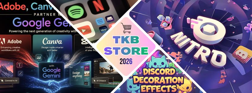 Discovery splash banner for TKB STORE | ACCOUNT PREMIUM Discord server
