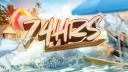 Discovery splash banner for 74 Hours Discord server
