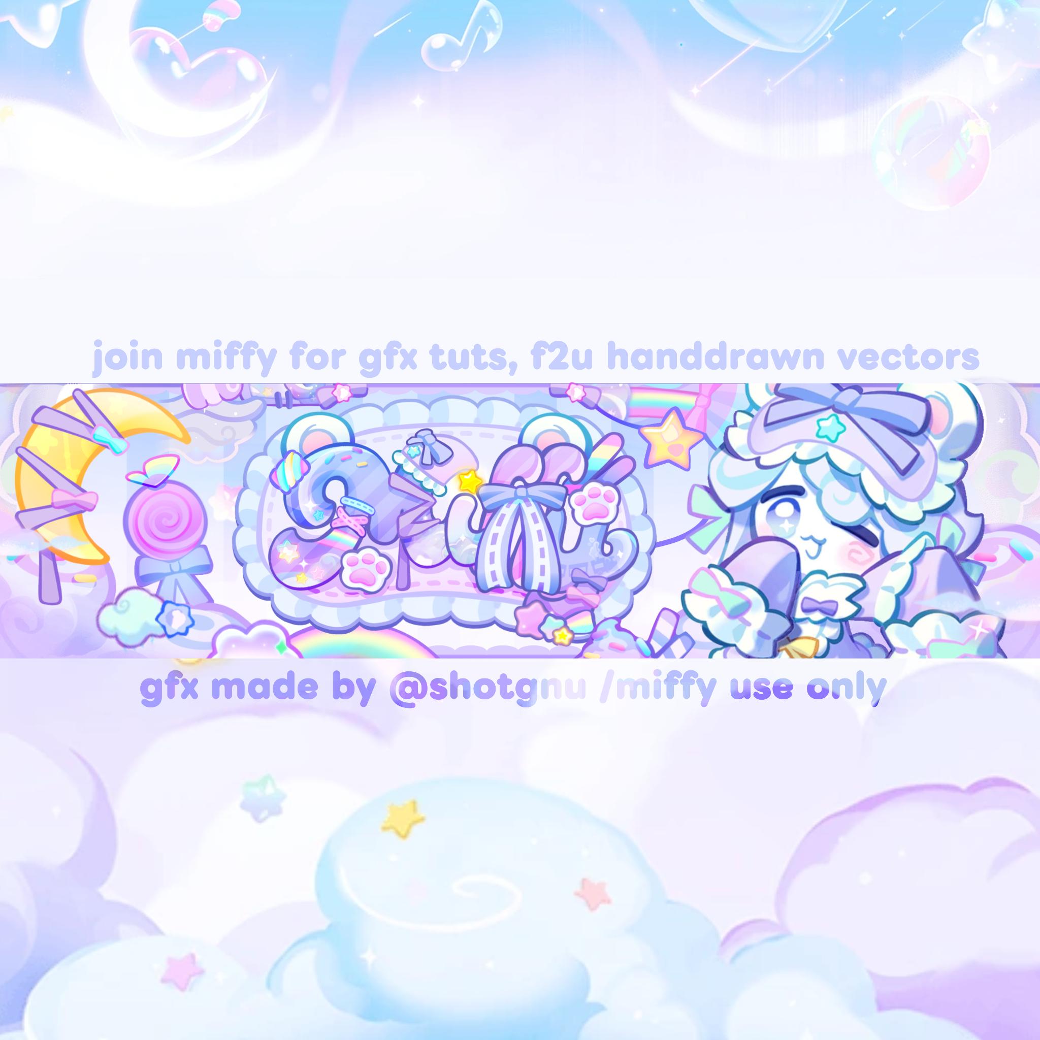 Discovery splash banner for ✿𓐆 ☁🌙܂ ⑅ miffy ݂۫ art comp 𖹭 gfx 𖹭 art Discord server