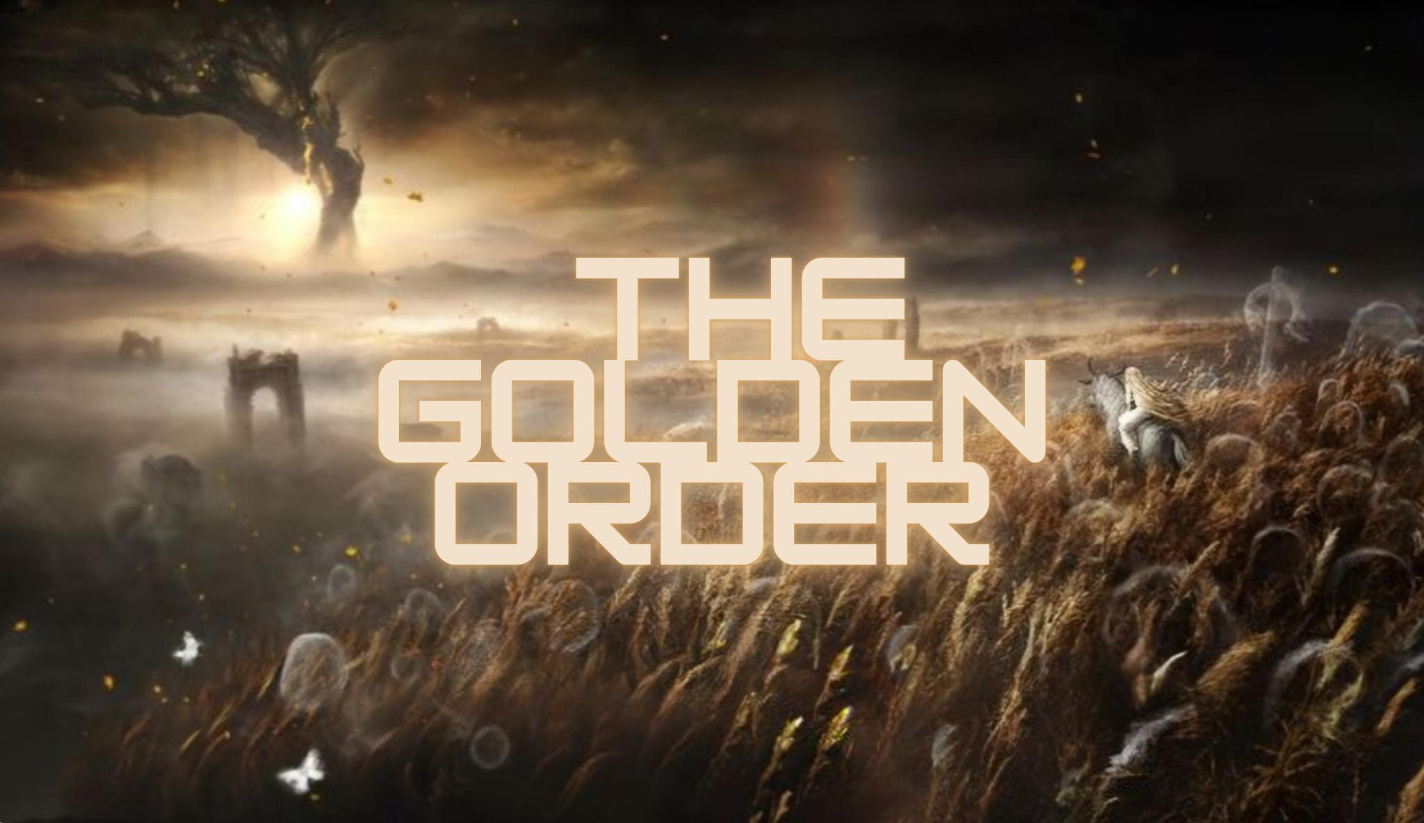 Discovery splash banner for The Golden Order Discord server