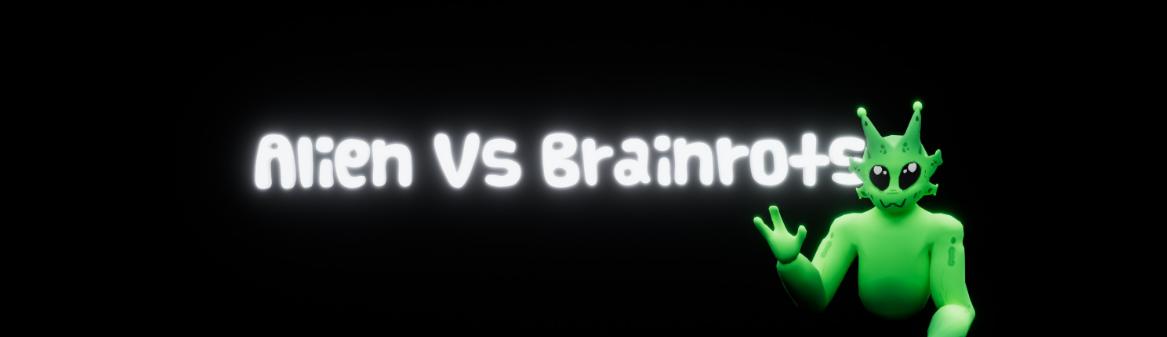 Discovery splash banner for Aliens vs Brainrots Discord server