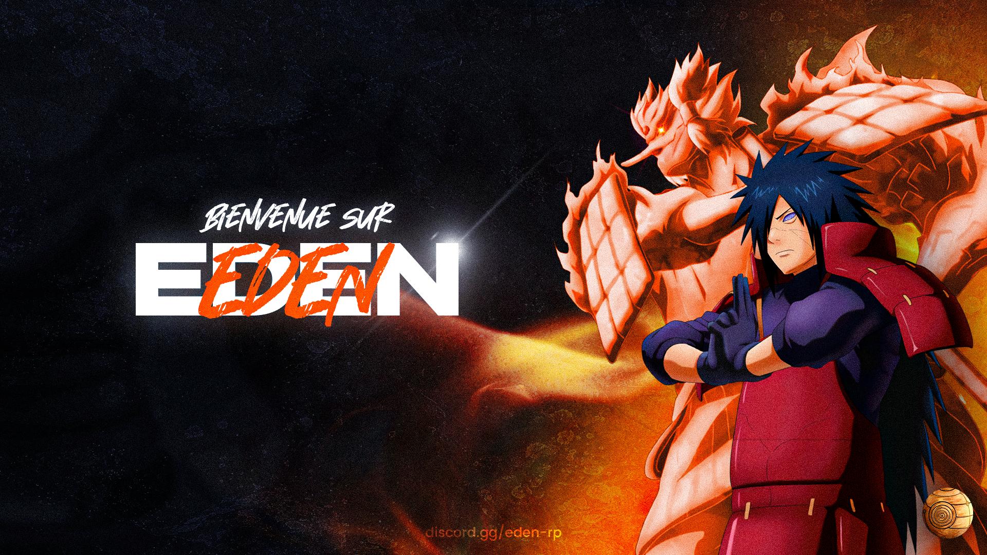 Discovery splash banner for ÉDEN • Shinobi World Discord server