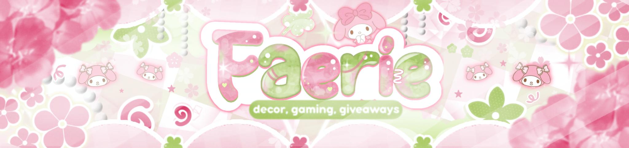 Discovery splash banner for 🪷 ƒαerie 𓂃 ݁₊ ⟡ decorㆍgames ㆍgiveaways ⟡ ݁₊ Discord server