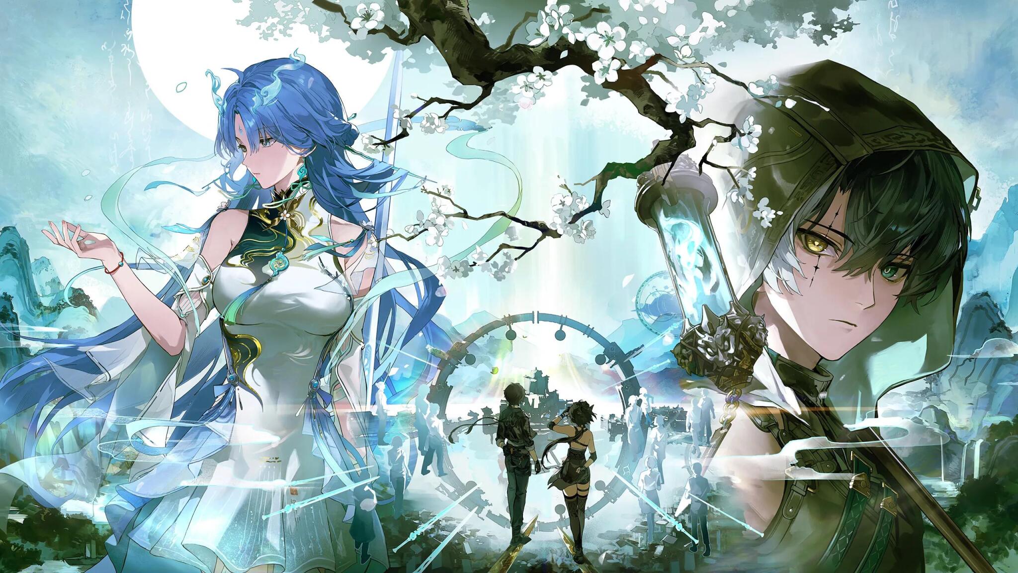 Discovery splash banner for Wuthering Waves Indonesia Discord server