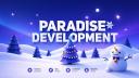 Discovery splash banner for Paradise Development Discord server