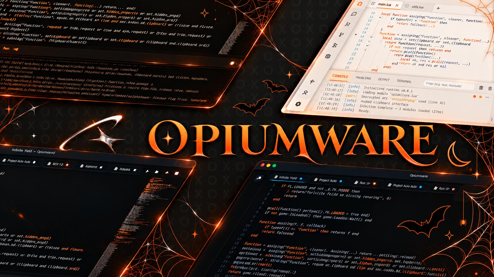 Discovery splash banner for 🎃 Opiumware Discord server