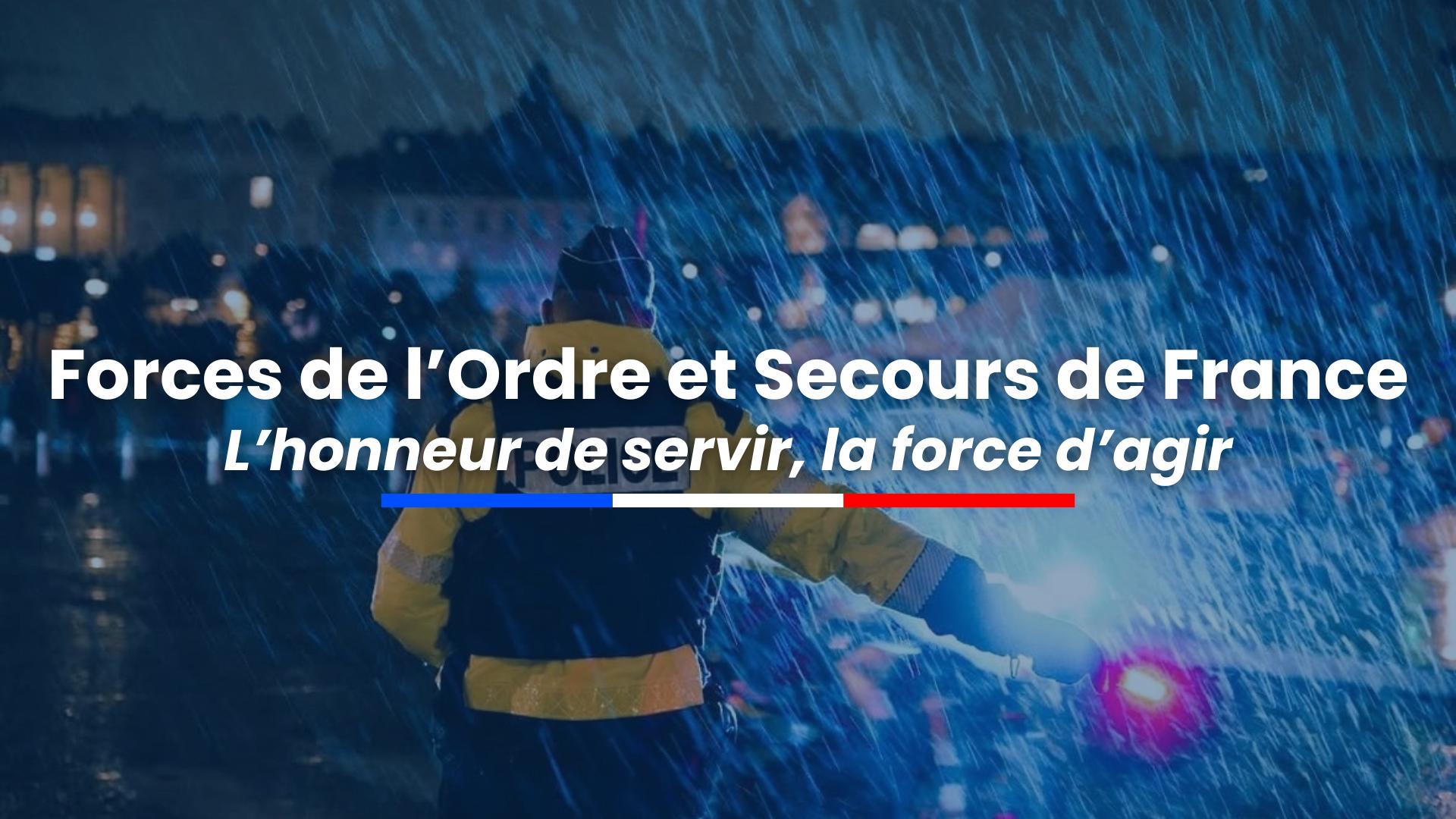 Discovery splash banner for Forces de l'Ordre & Secours de France Discord server