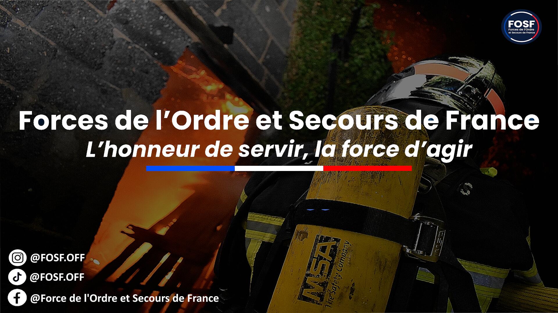 Discovery splash banner for Forces de l'Ordre & Secours de France Discord server