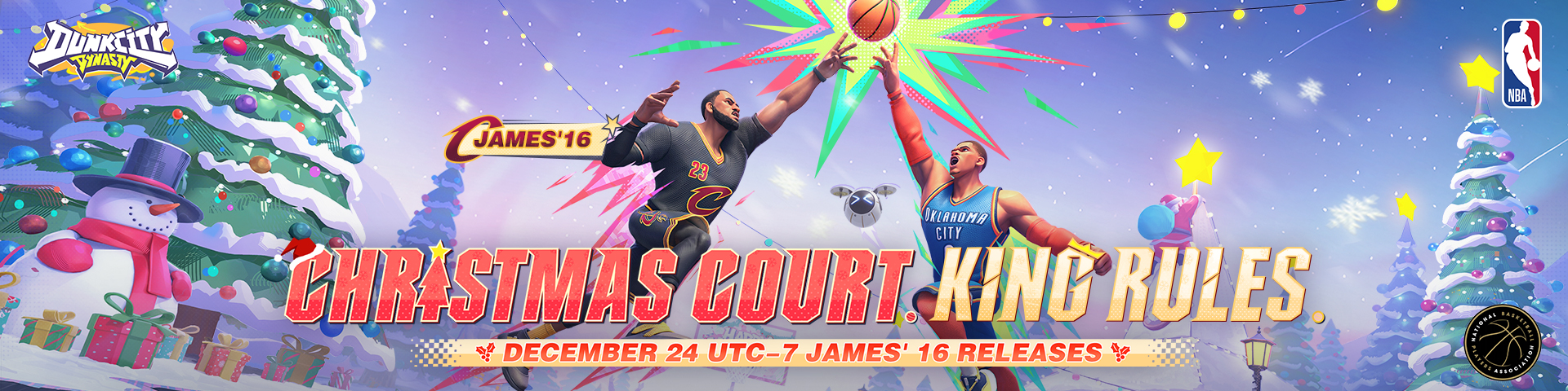 Discovery splash banner for Dunk City Dynasty Global Discord server