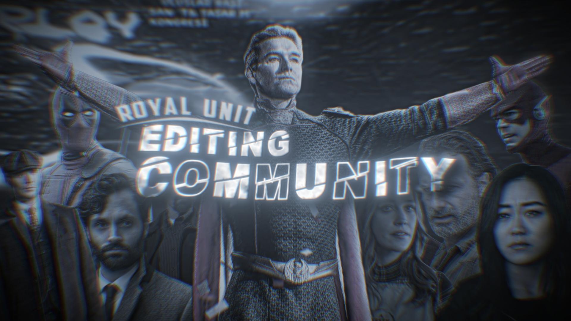 Discovery splash banner for Royal Unit™ • Editing Hub Discord server