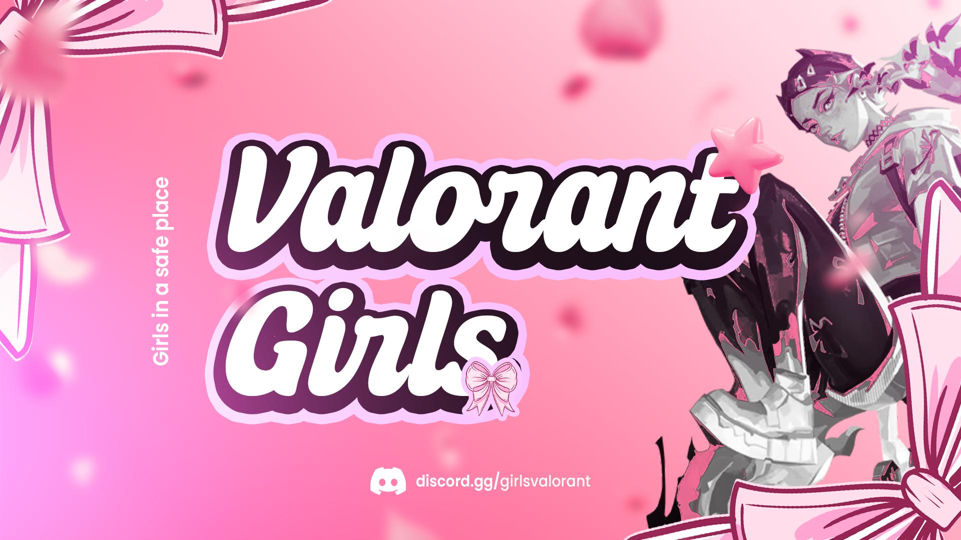 Discovery splash banner for Valorant Girls 🎀 Discord server