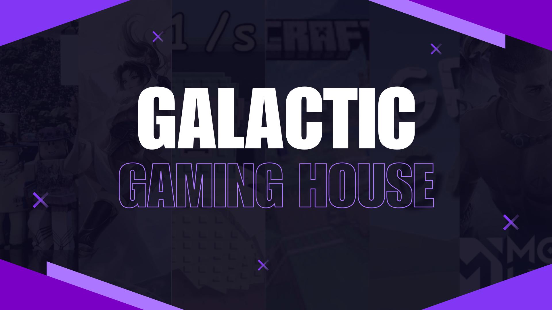 Discovery splash banner for Galactic Gaming House Discord server