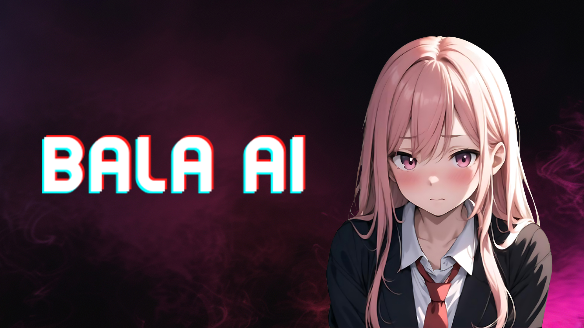 Discovery splash banner for BALA AI: Chill Social RP | Anime·Gaming Hub | E-Girls Discord server
