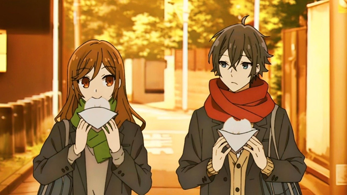 Discovery splash banner for Horimiya | Social Anime • AskToDM • Chill Active • Voice Chat • Non Dating • Emojis Discord server