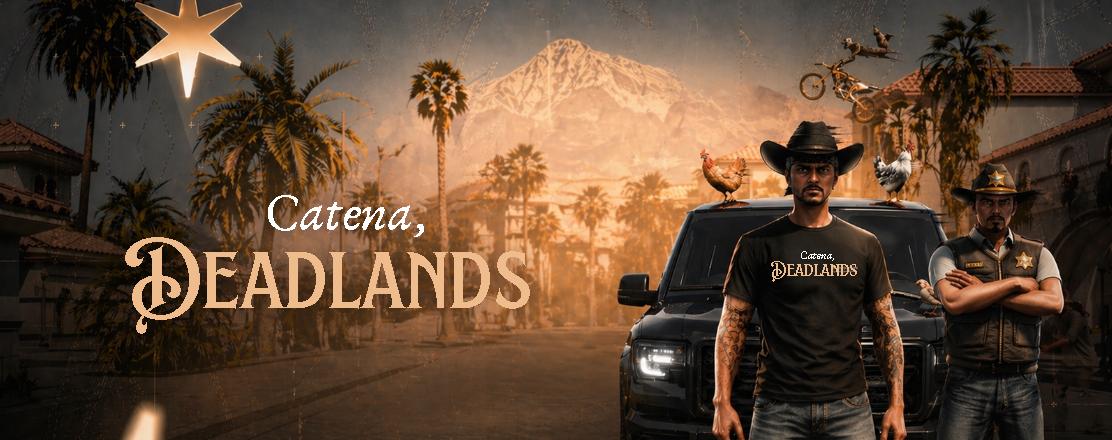 Discovery splash banner for Catena Deadlands | RP ★ Discord server