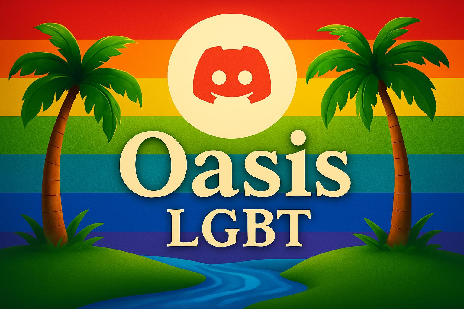Discovery splash banner for Oasis LGBT Discord server