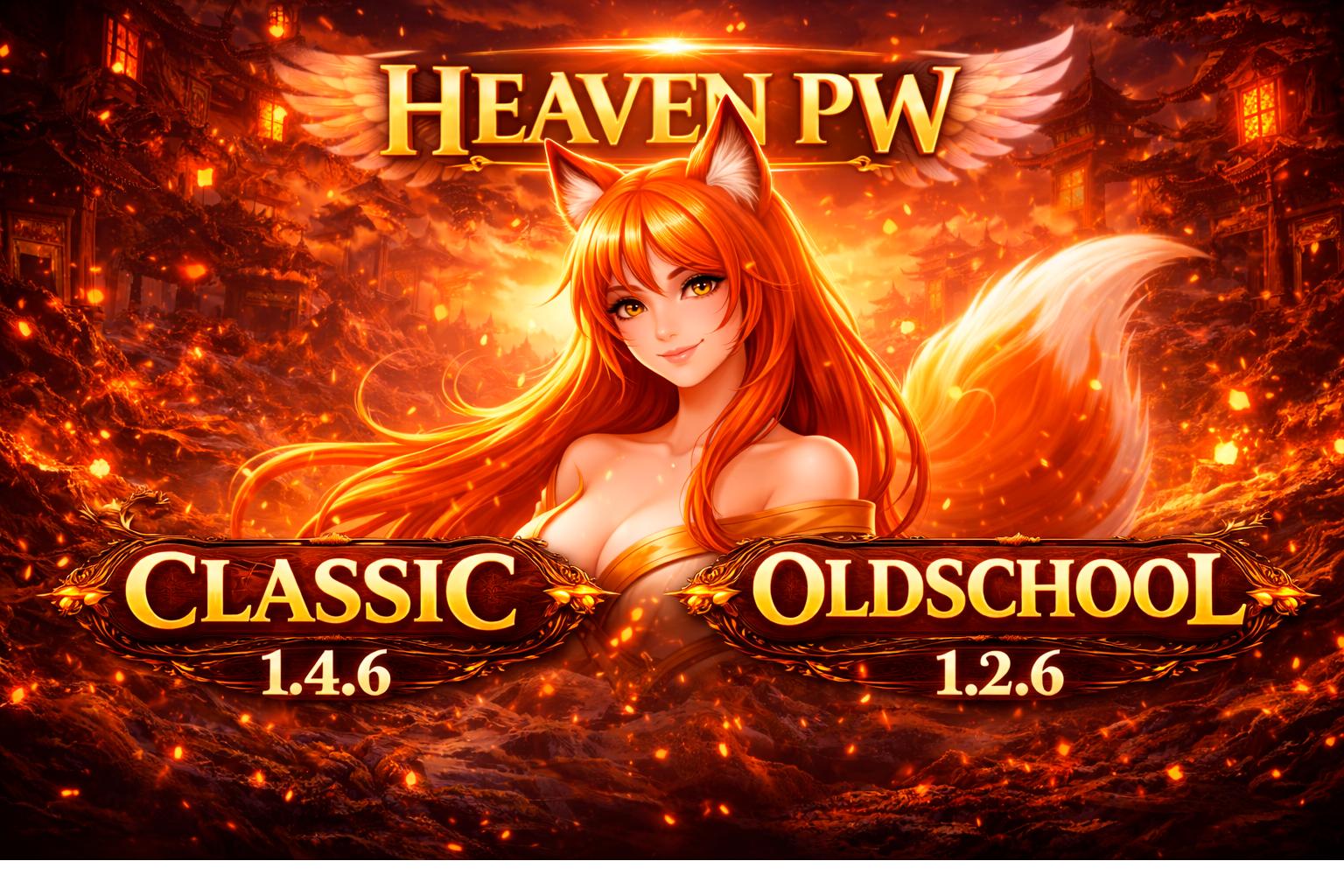 Discovery splash banner for Heaven Perfect World Discord server