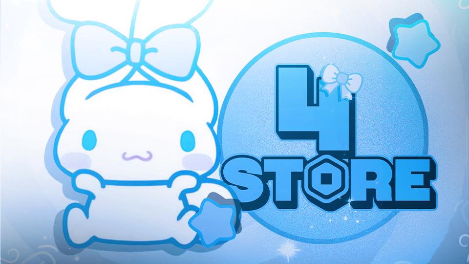 Discovery splash banner for 4 Store 🩵 Discord server