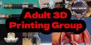 Discovery splash banner for The Official Adult 3D Printing Group Discord Discord server