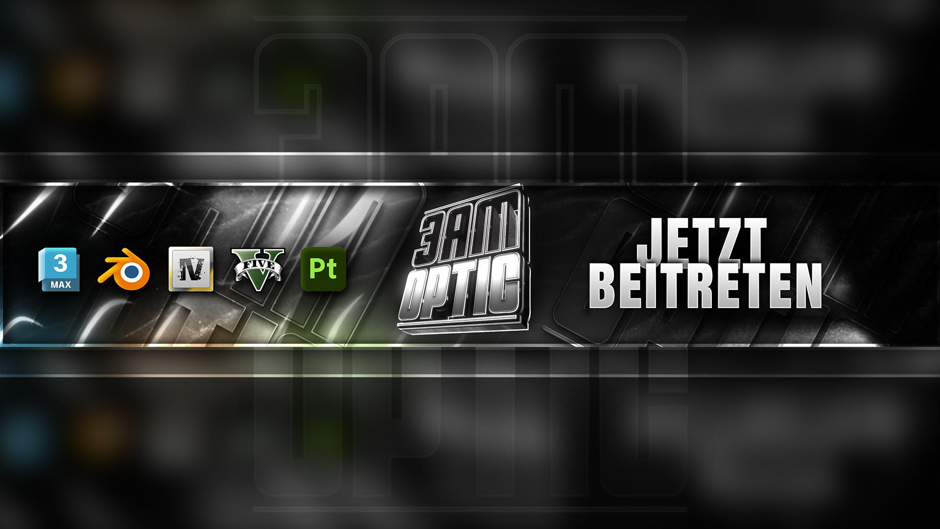 Discovery splash banner for 3AM OPTiC. Discord server