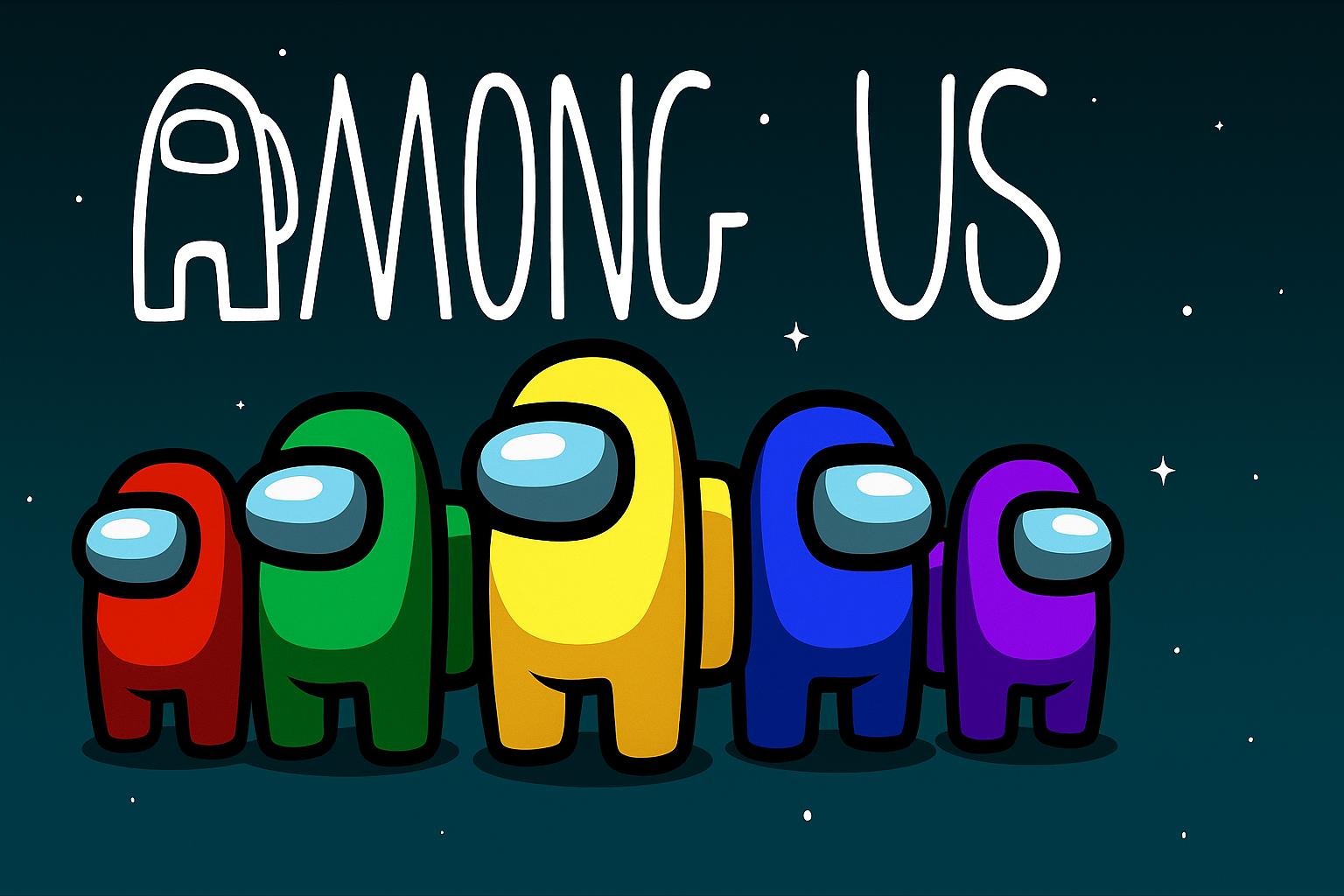 Discovery splash banner for Among Us X Discord server