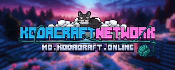 Discovery splash banner for Kodacraft Network Discord server