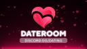 Discovery splash banner for DateRoom ♡ • Dating 18+ • Gaming • VC • Social • Anime • Egirls • Fun • Adults Community Discord server
