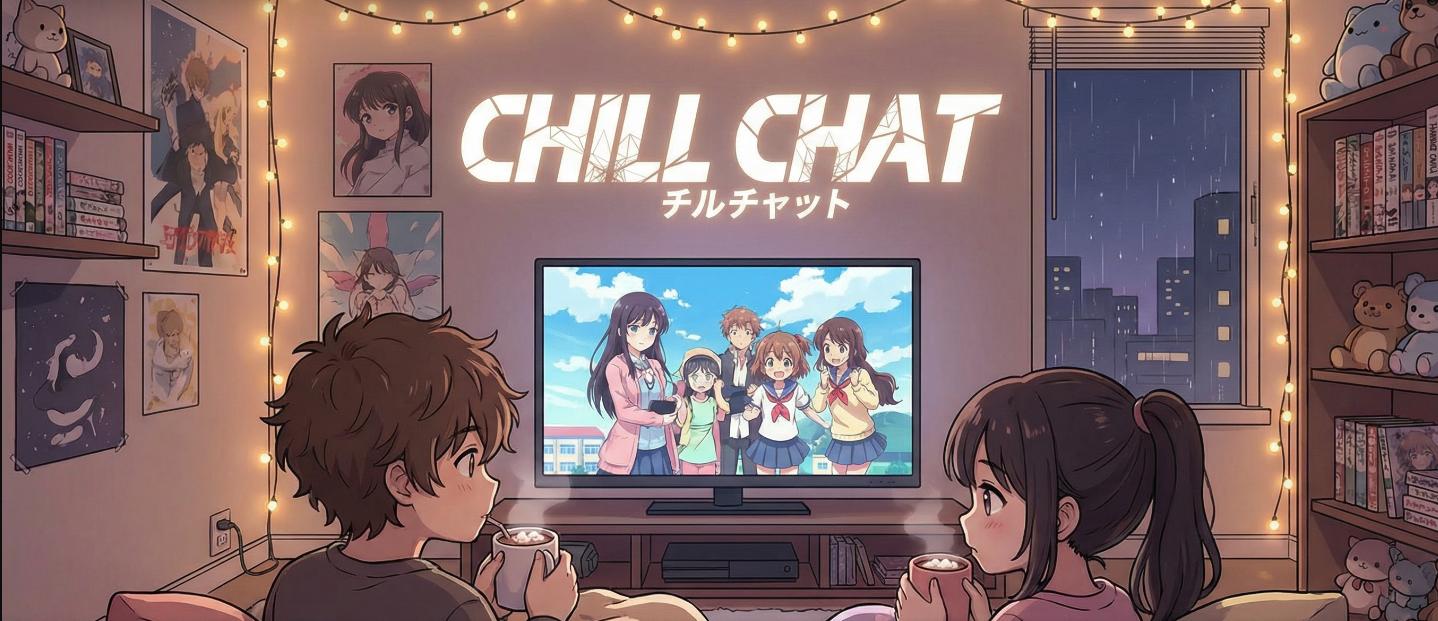 Discovery splash banner for 𝙍𝙀𝘿 𝙍𝙊𝙊𝙈 / 𝘾𝙝𝙞𝙡𝙡𝙘𝙝𝙖𝙩﹒Dating · Anonymous · Confession · Chill · Voice · Safe Discord server