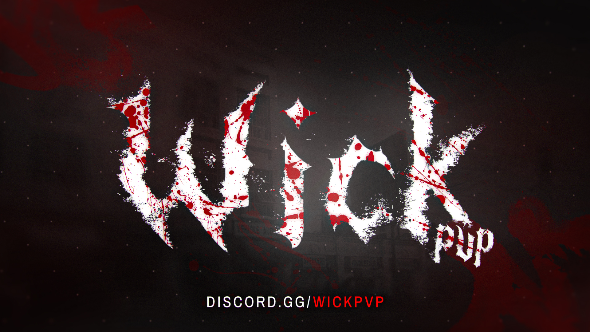 Discovery splash banner for WICK PVP Discord server