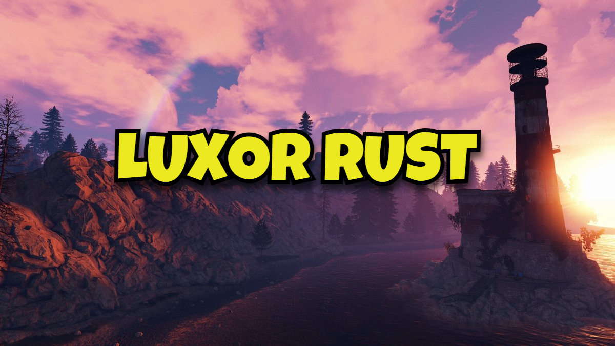 Discovery splash banner for Luxor Rust Discord server