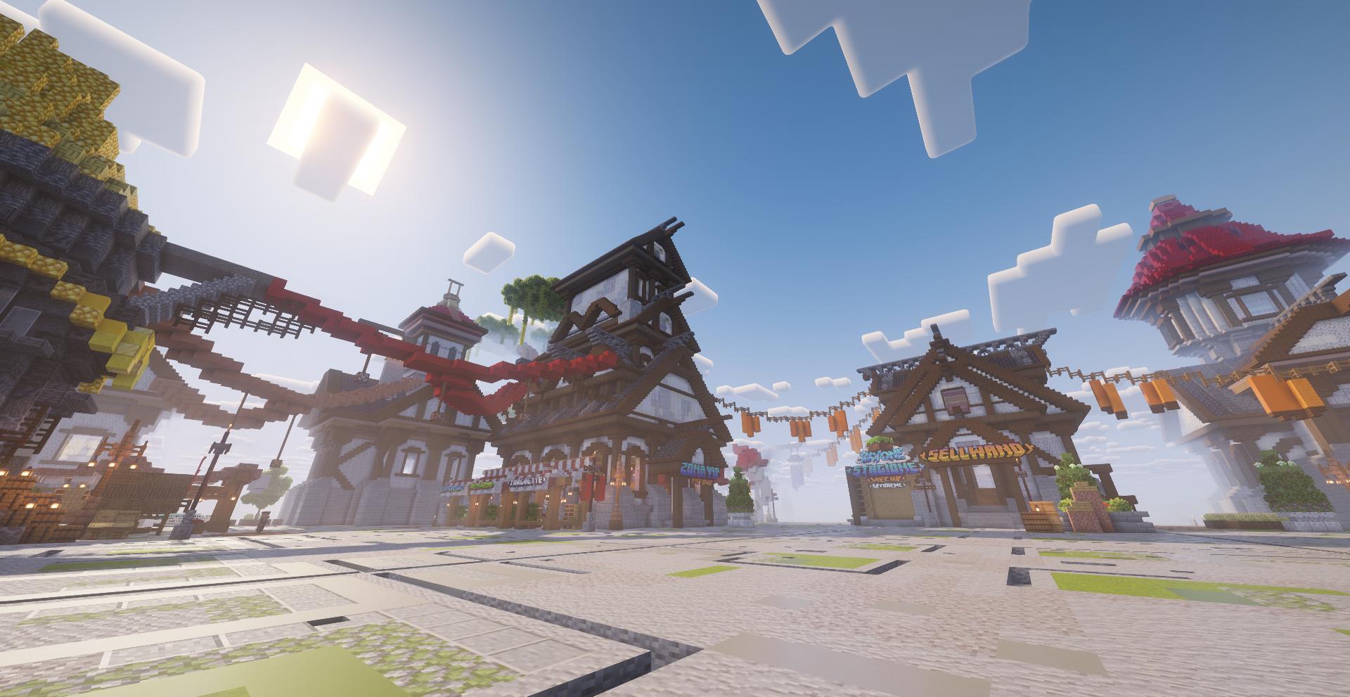 Discovery splash banner for SkyOneMC🧊 Discord server