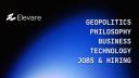 Discovery splash banner for Elevare — Jobs & Hiring • War News Politics • Technology • Business • Geopolitics • Philosophy Discord server