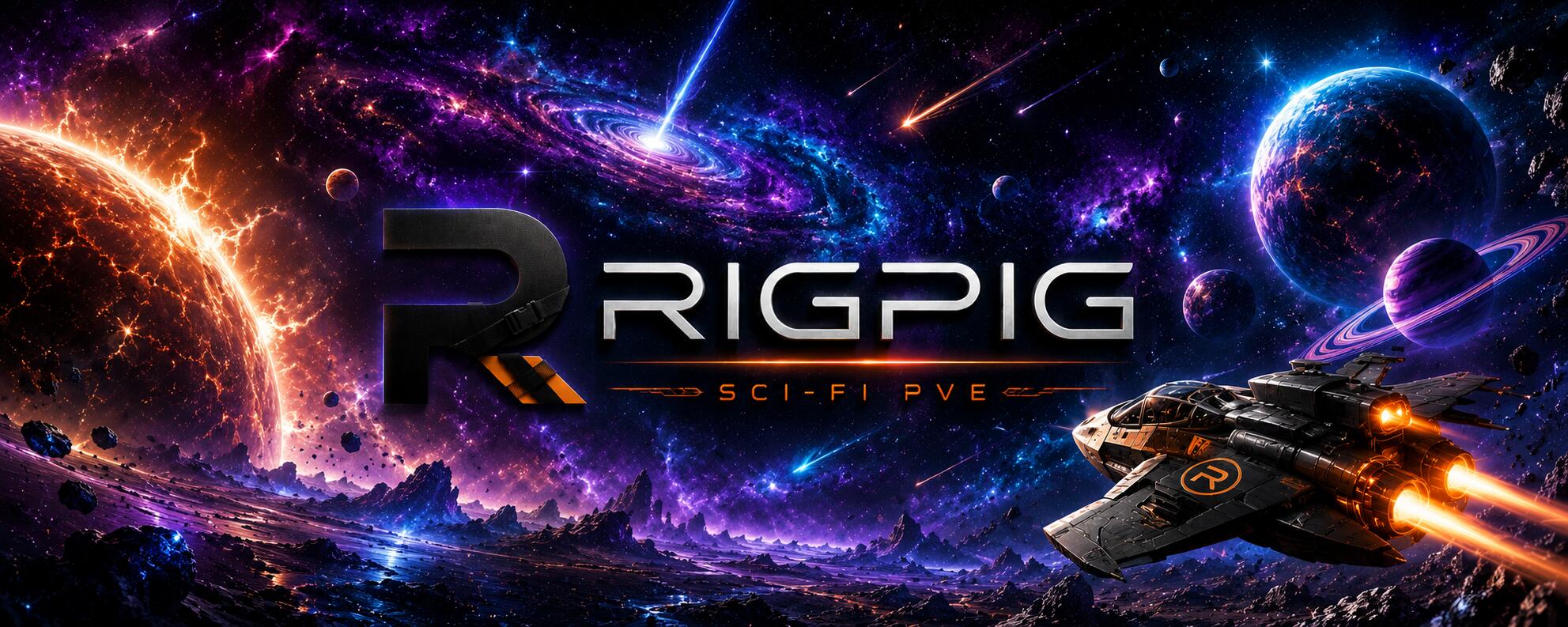 Discovery splash banner for RigPig's PvE Server’s Discord server
