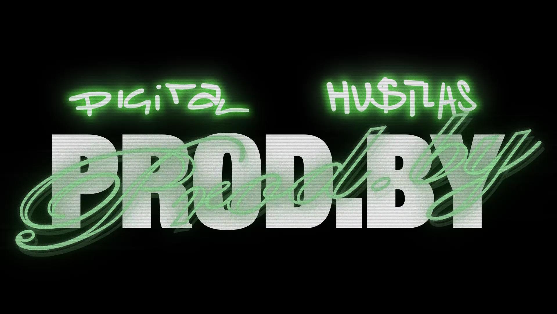 Discovery splash banner for Digital Hustlas | Prod.by Discord server