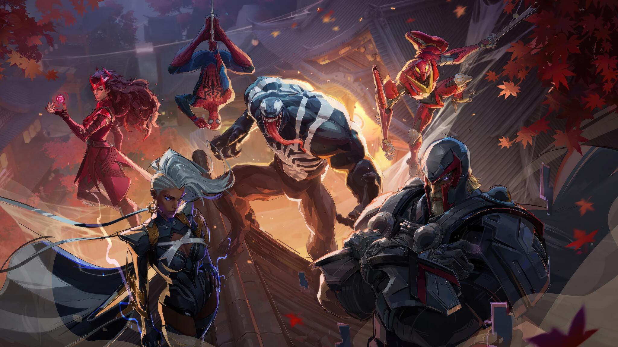 Discovery splash banner for Marvel Rivals Latinoamérica Discord server