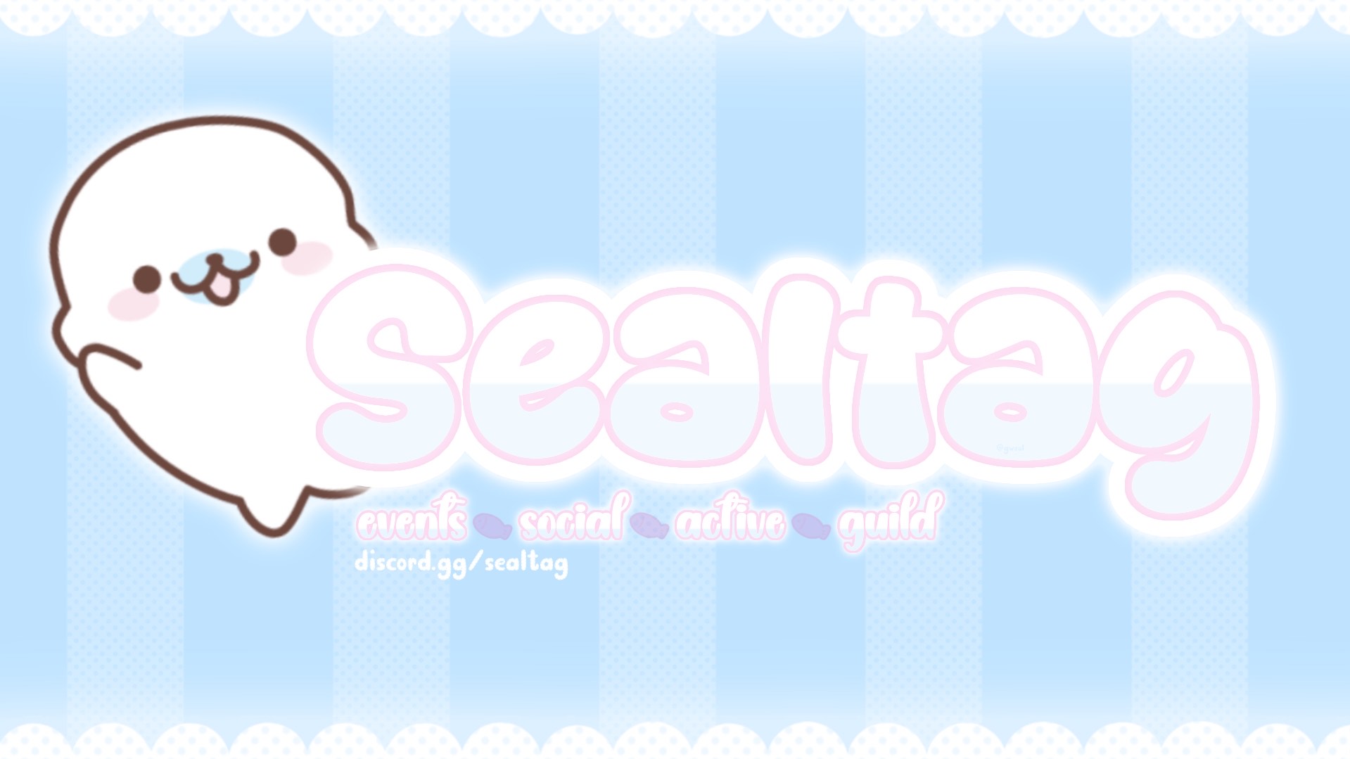 Discovery splash banner for seals! ⋆ ˚。 /sealtag Discord server