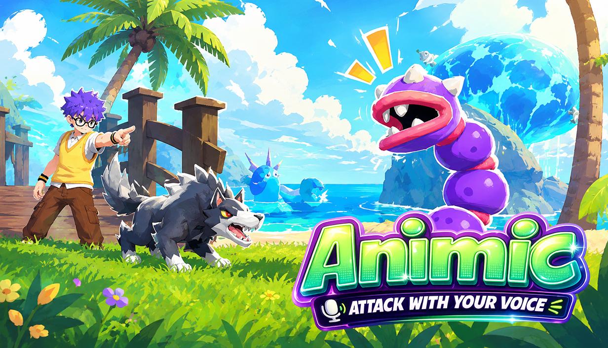 Discovery splash banner for Animic : Attack with your voice Discord server