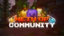 Discovery splash banner for [1.21+] Minecraft Netherite OP Community Discord server