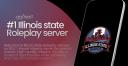 Discovery splash banner for Illinois State Roleplay | ER:LC Discord server