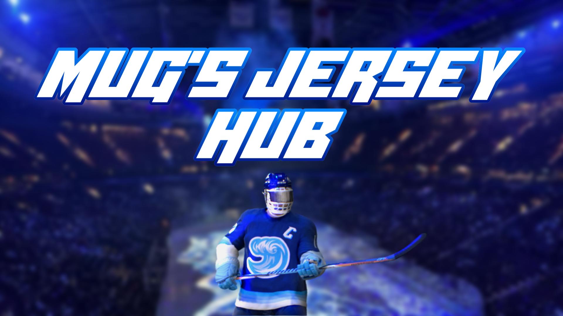 Discovery splash banner for Mug's Jersey Hub Discord server