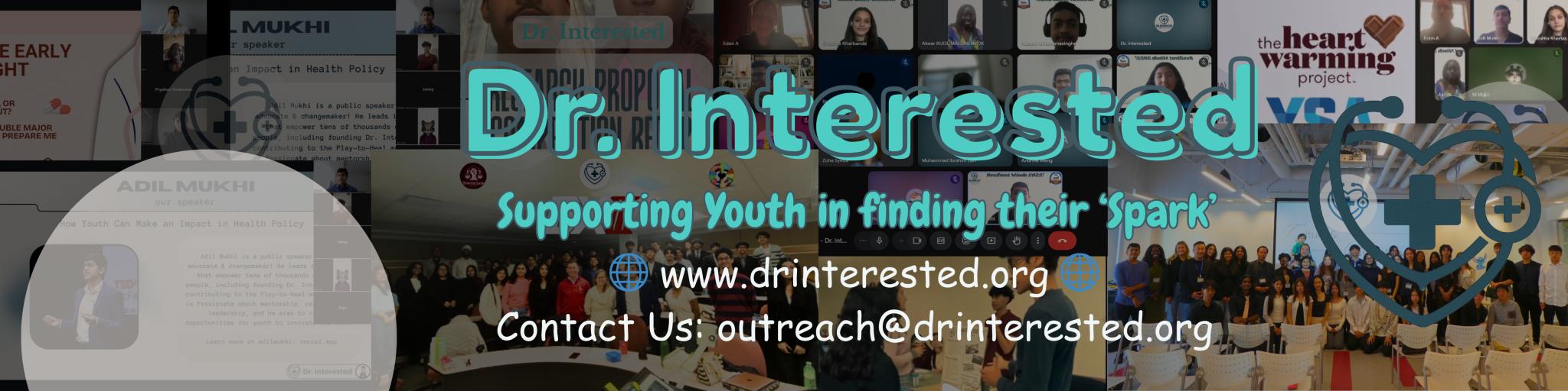 Discovery splash banner for Dr. Interested Discord server