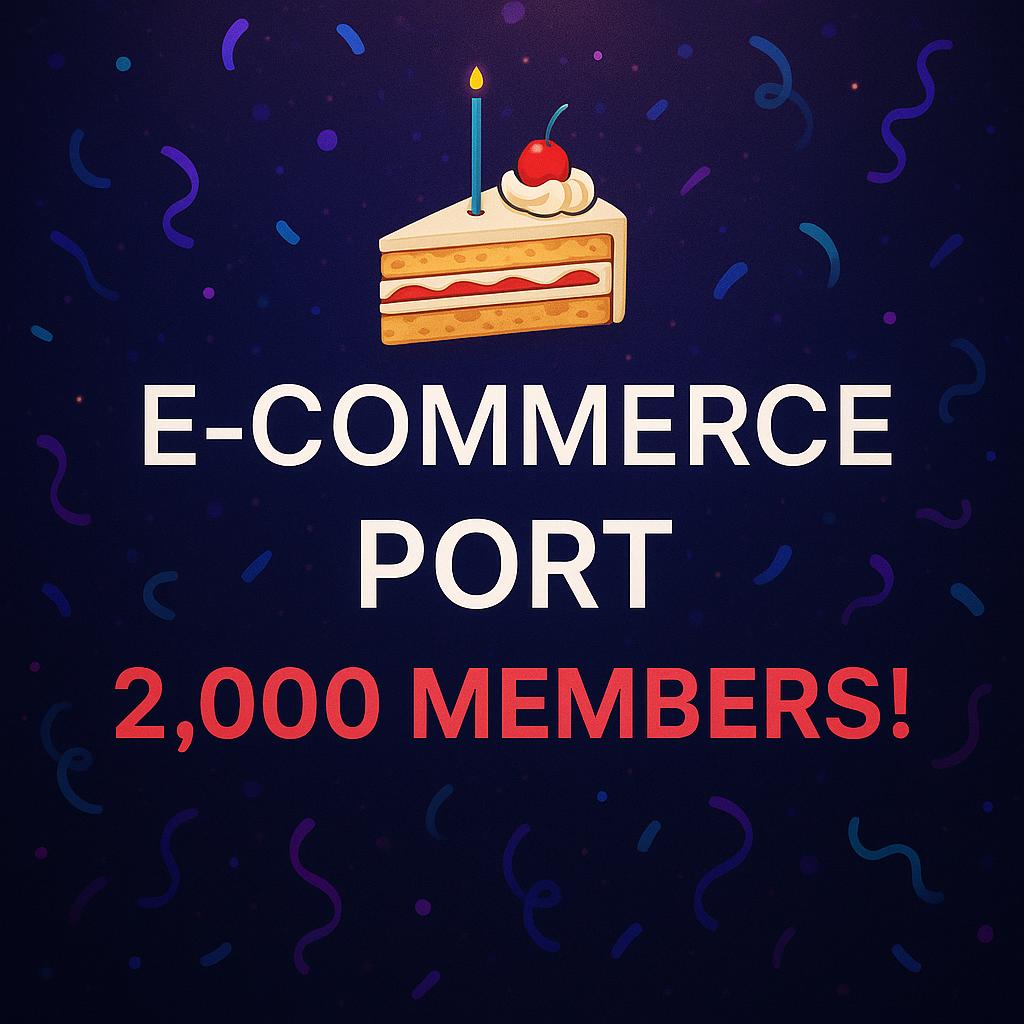 Discovery splash banner for E-Commerce port Discord server