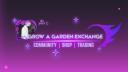 Discovery splash banner for GaG • PvB Exchange ⋆ Store Discord server
