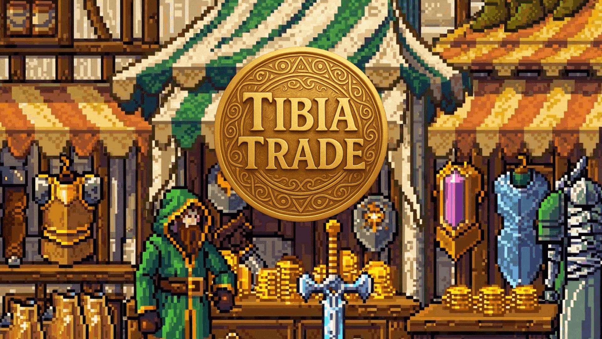 Discovery splash banner for Tibia Trade Discord server