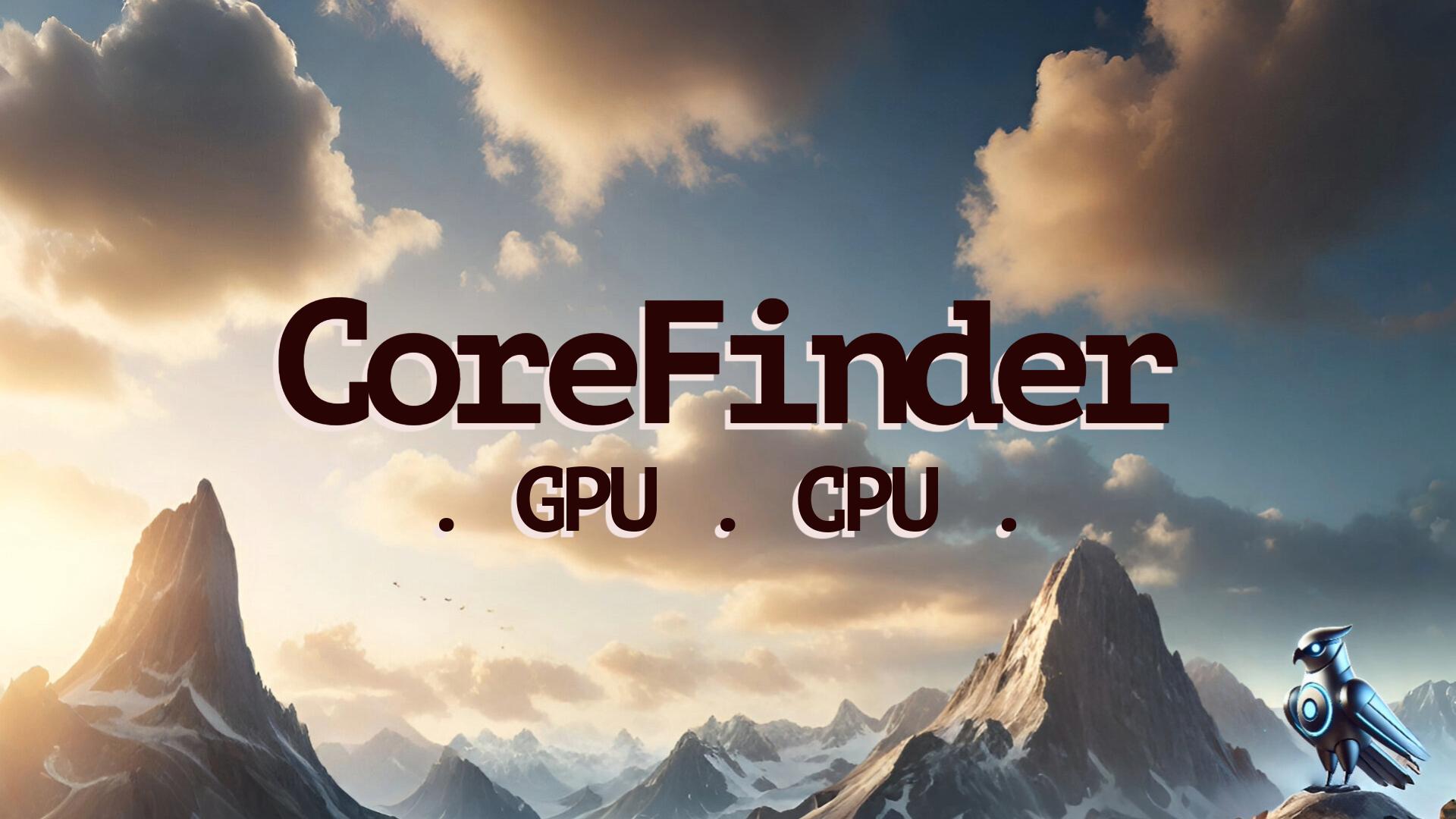 Discovery splash banner for CoreFinder Discord server