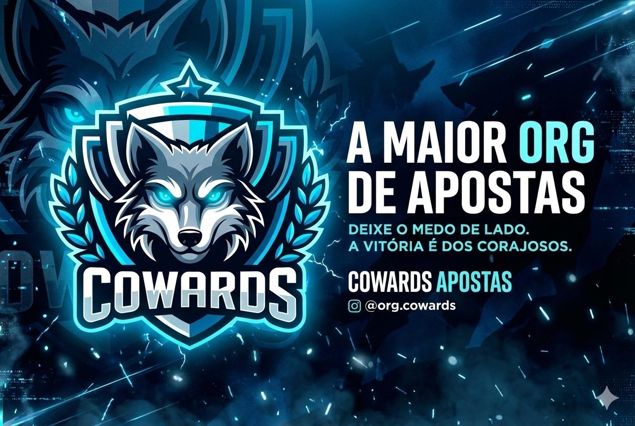 Discovery splash banner for COWARDS APOSTAS | SALA 0,30 Discord server